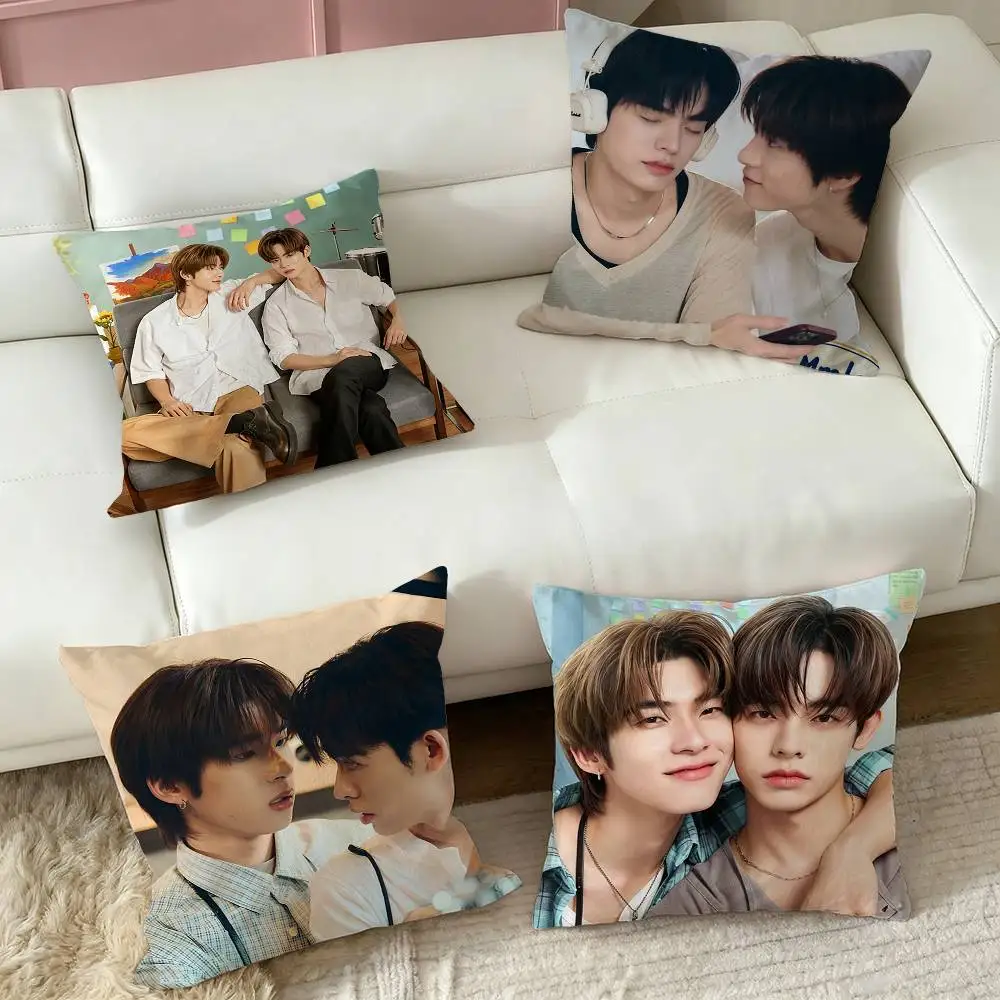 Love TV Duang with You  Pillow Case Square Double-Sided Sofa Cushion Cover Bedroom Bedside Pillow