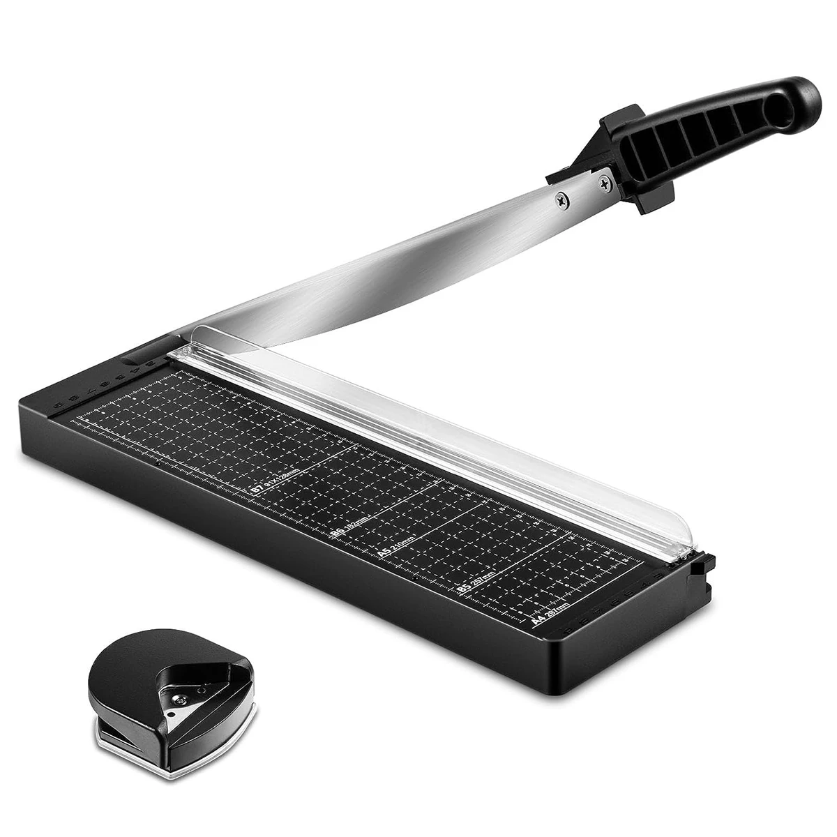 

Резак для бумаги с черными закругленными углами, резак для бумаги емкостью 8 листов, резак для картонной бумаги, поделки, класс