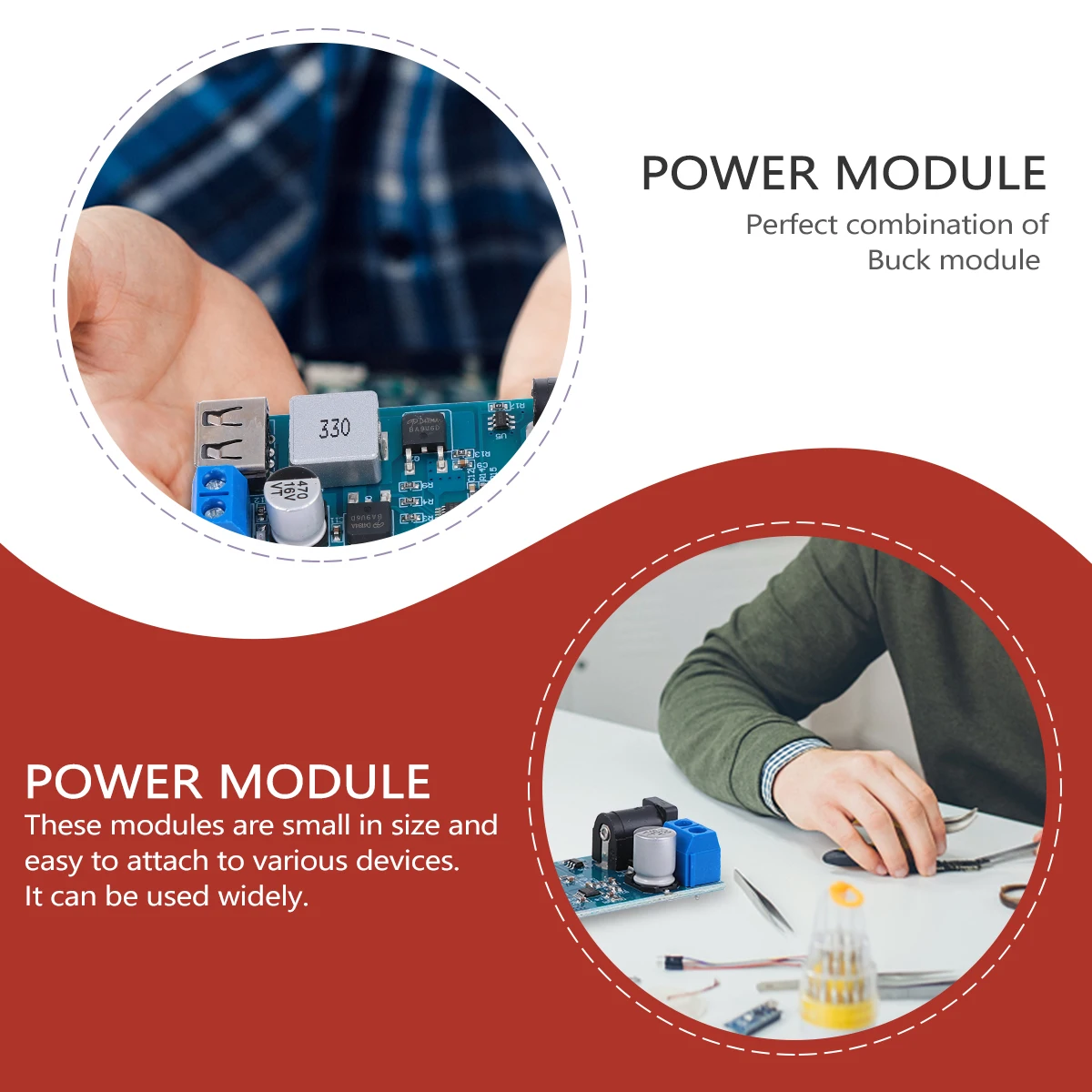 

3 pcs Power Supply Module Converter Step-Down Blue Adjustable Voltage Regulator Non-Isolated Accessories DIY Car Camera