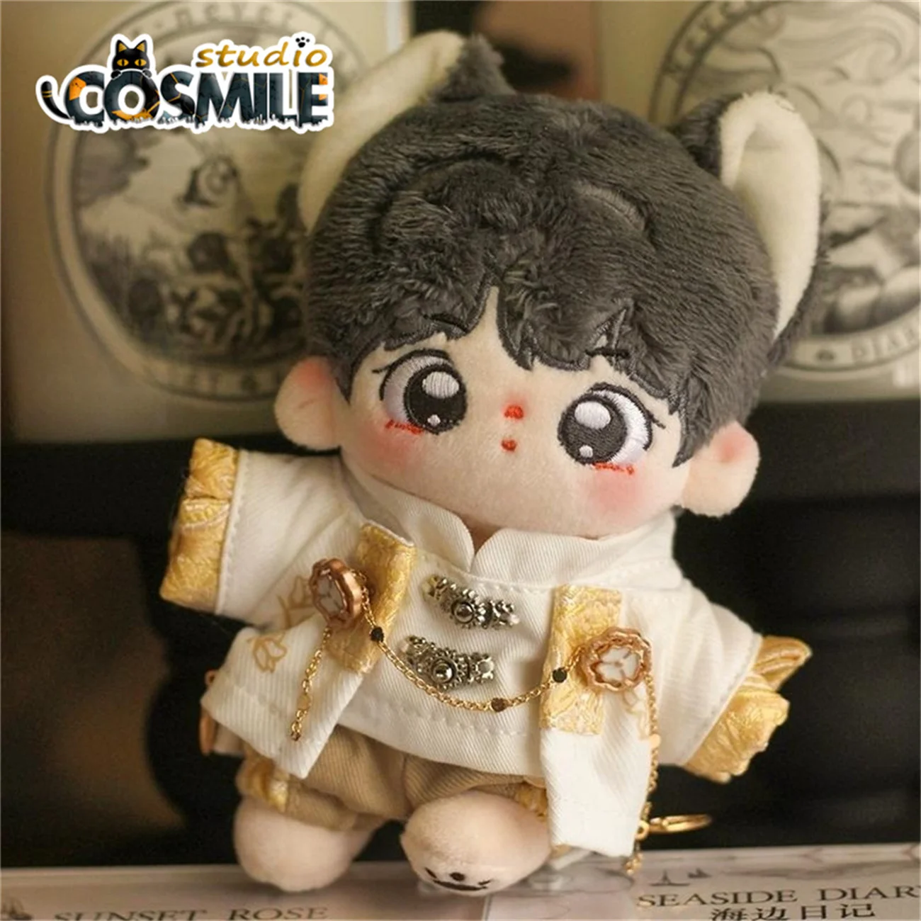 No Attributes Kpop Idol Star Time Raiders DMBJ Wu Xie Fashion Costume 10cm Plush Doll Stuffed Clothes Plushie Clothing KL Nov