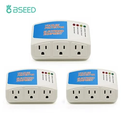 BSEED Power Surge Protector 120V Triple Wall Sockets Voltage Protector Home Refrige Brownout Plug US Standard 2/3Pack