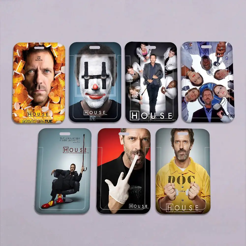 

Medical Drama House MD TV Show 1Pcs Work Name Card Holders Business Work Card ID Badge Lanyard Holder Men Women ID Business
