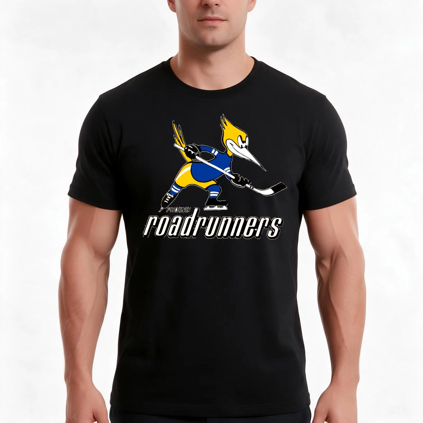 Phoenix Roadrunners WHA Hockey T-Shirt Summer Casual Cotton Tee Oversized Streetwear Tops Vintage Graphic Print 100% Cotton