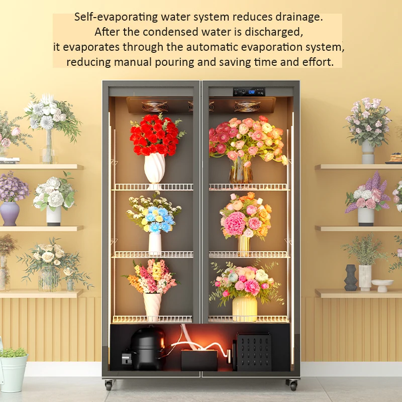 Air-Cooled Frost- Flower Shop Refrigerator Fresh-keeping Floral Display Cabinet