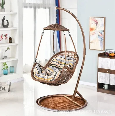 Modern Two Double Person Cheap Swing Luxury Oval Outdoor Garden Rattan Wicker Egg Hanging Patio Swings Chairs Baske