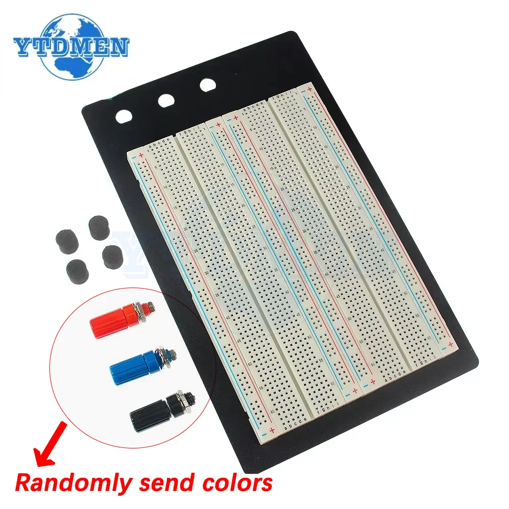 طقم أسلاك توصيل معزز اللوح ZY-204 1660 فتحة اللوح التجريبي + 65 قطعة أسلاك إلكترونية لتقوم بها بنفسك لوحة دوائر كهربائية ، لاردوينو #4