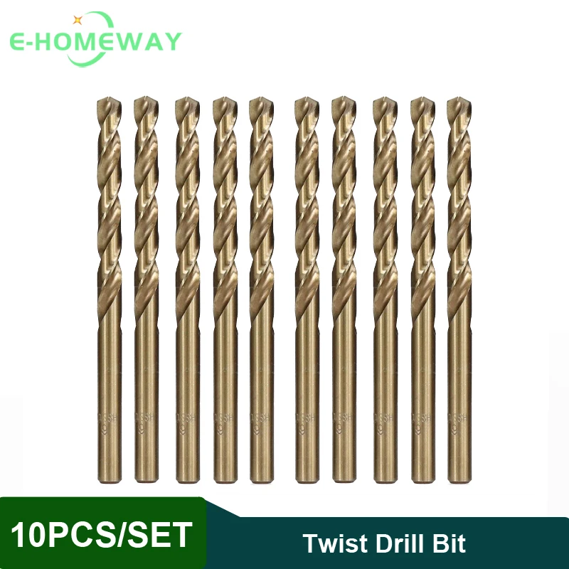 

5/10Pcs HSS M35 Cobalt Twist Drill Bit 1-13mm Straight Shank Hole Saw Tools For Stainless Steel Aluminum Iron Wood Plactic Metal