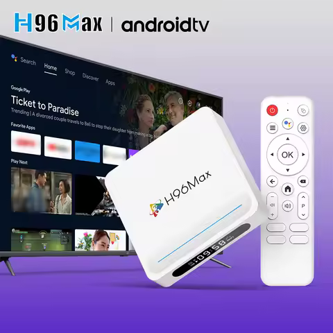 H96Max H618 Plus Android 14 Smart TV Box Wifi6 BT5.4 8K Media Player Allwinner H618 Quad-core ARM Cortex A53 Remote Set Top Box