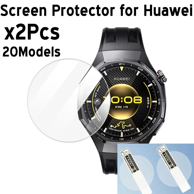 2Pcs Screen Protector for Huawei Watch GT6 GT 5 GT4 Pro 46mm 41mm Runner Tempered Glass TPU Protective Screen Film Guard