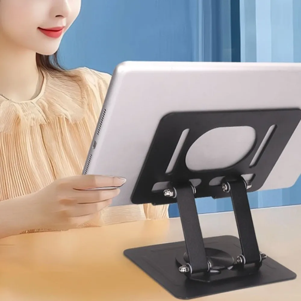 Stable 360° Rotation Tablet Stand Adjustable Multi Angle Tablet Holder Heat Dissipation Foldable Tablet Phone Bracket Office