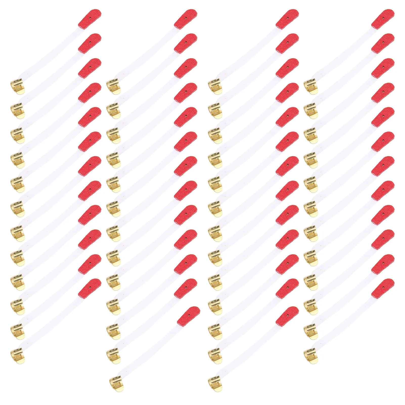 50Pcs Piano Climbing Rope Tuning Bridle Strap with Metal Lock Musical Instrument Repair Tool