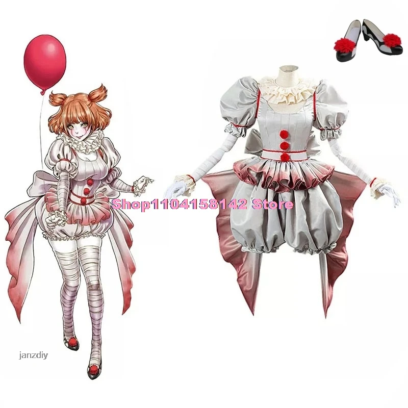 Costume de Cosplay du Film Clown détectée ywise, Tenue d'Halloween pour Bol, Horreur Lolita, Habillage pour Femme, Robe Nette, ixde Carnaval, Ensemble Complet