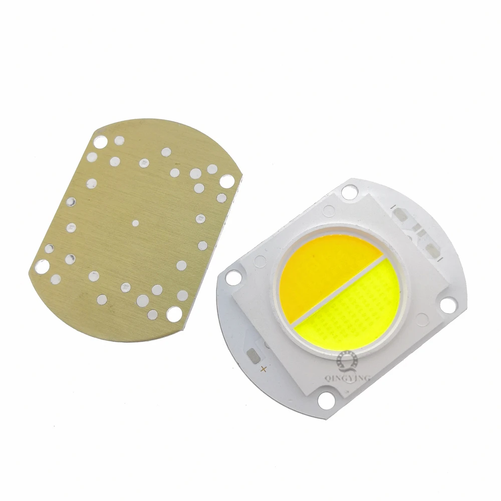 1pcs 100W 200W Dual Color High Power LED COB Chip 32-36V Warm White 3000K Cold White 6500K For Outdoor Floodlight Spotlight Lamp