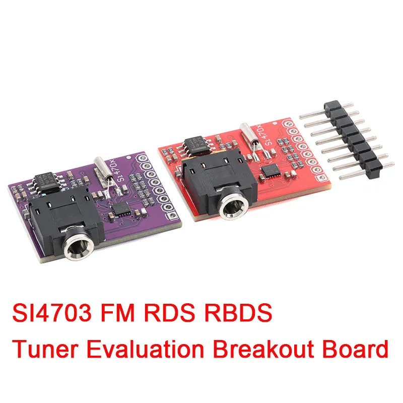 

Si4703 RDS FM Radio Tuner Module: Evaluation Breakout Board with RDS Filtering Carrier Processing–For Arduino/AVR/PIC/ARM