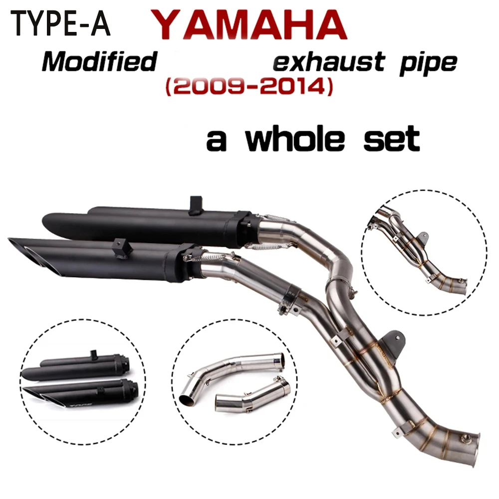 Factory Price Motorcycle Exhaust Escape Moto Middle Link Pipe Connect Original Muffler For YZF R1 R 1 2009-2014