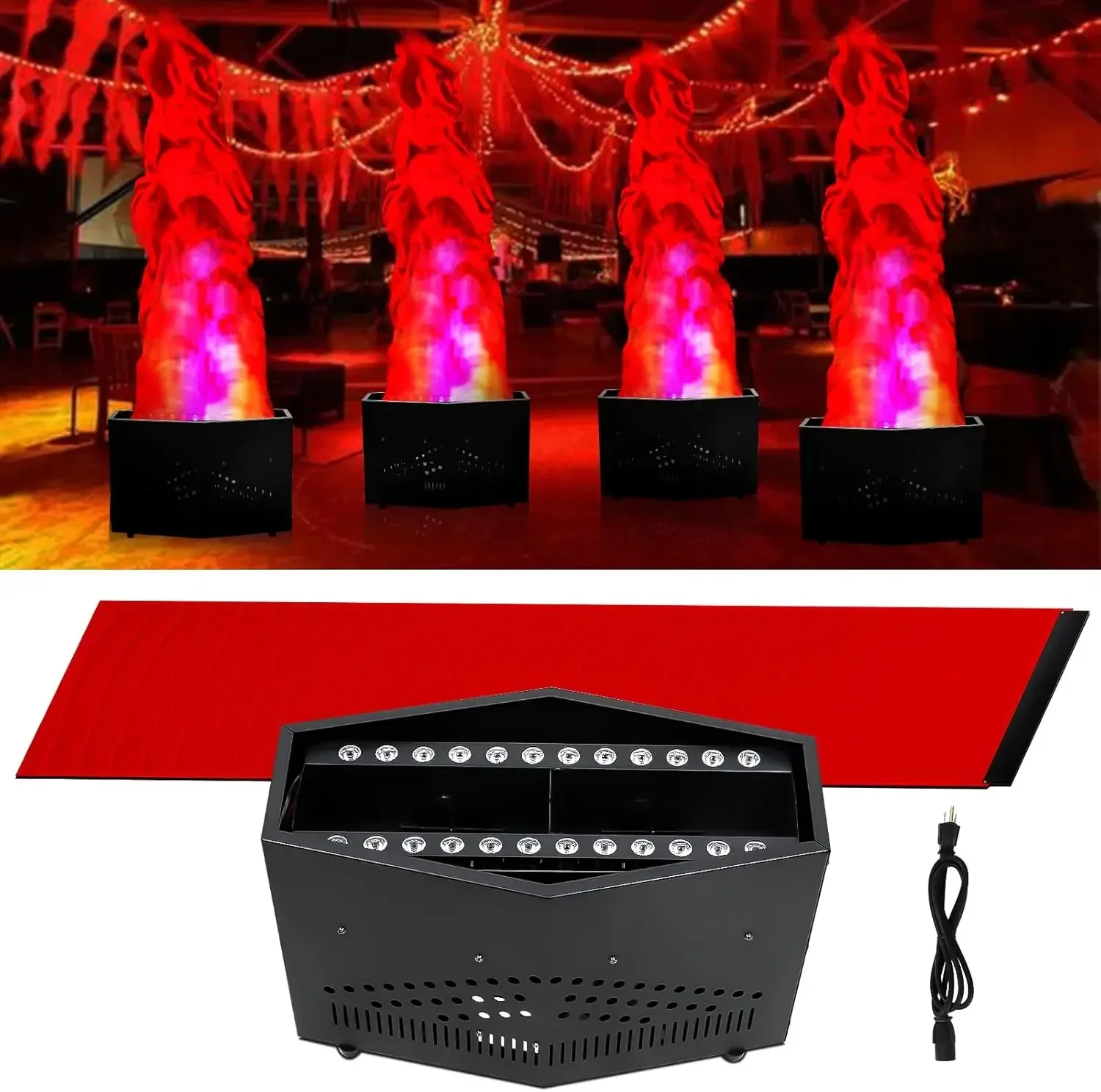 New 36 LED Fire Flame Light Create Stage Atmosphere For Nightclub Dj Flame Fire Light Machine Chinese Factory