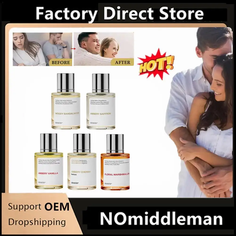 Perfume de feromonas de 30ML para hombres y mujeres, Perfume glamuroso de coqueteo para citas, fragancia de larga duración, Perfume corporal fresco