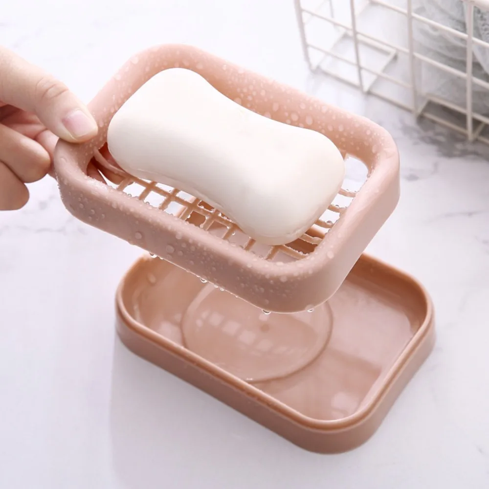 Bathroom Soap Dish Plate Storage Case Home Shower Travel Hiking Holder Container Soap Box Plastic Soap Box Dispenser Soap Rack