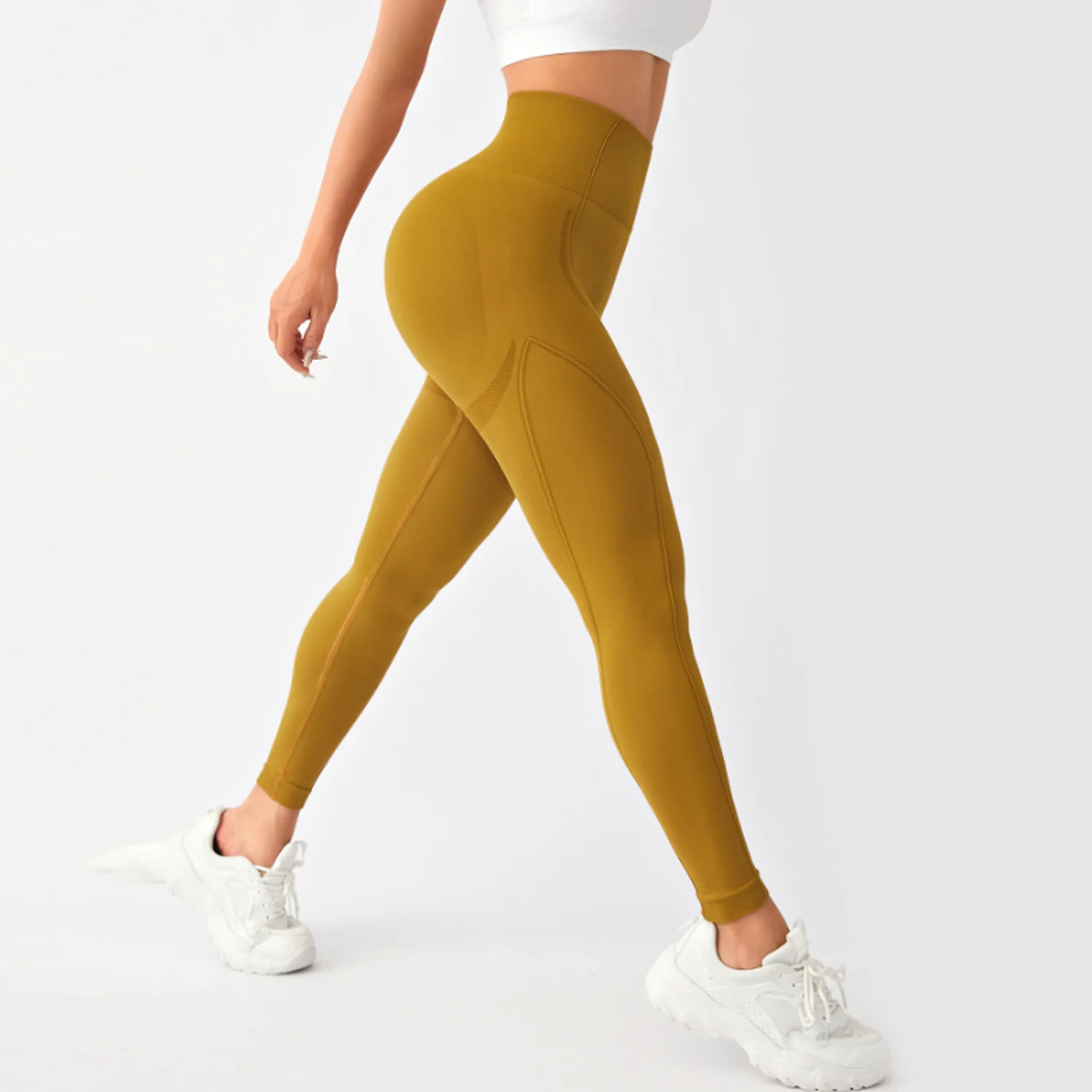 2025 المرأة رياضة اليوغا طماق بعقب رفع الرياضية تجريب Leggins تمتد سروال التدريب الرياضة اللياقة البدنية الجوارب