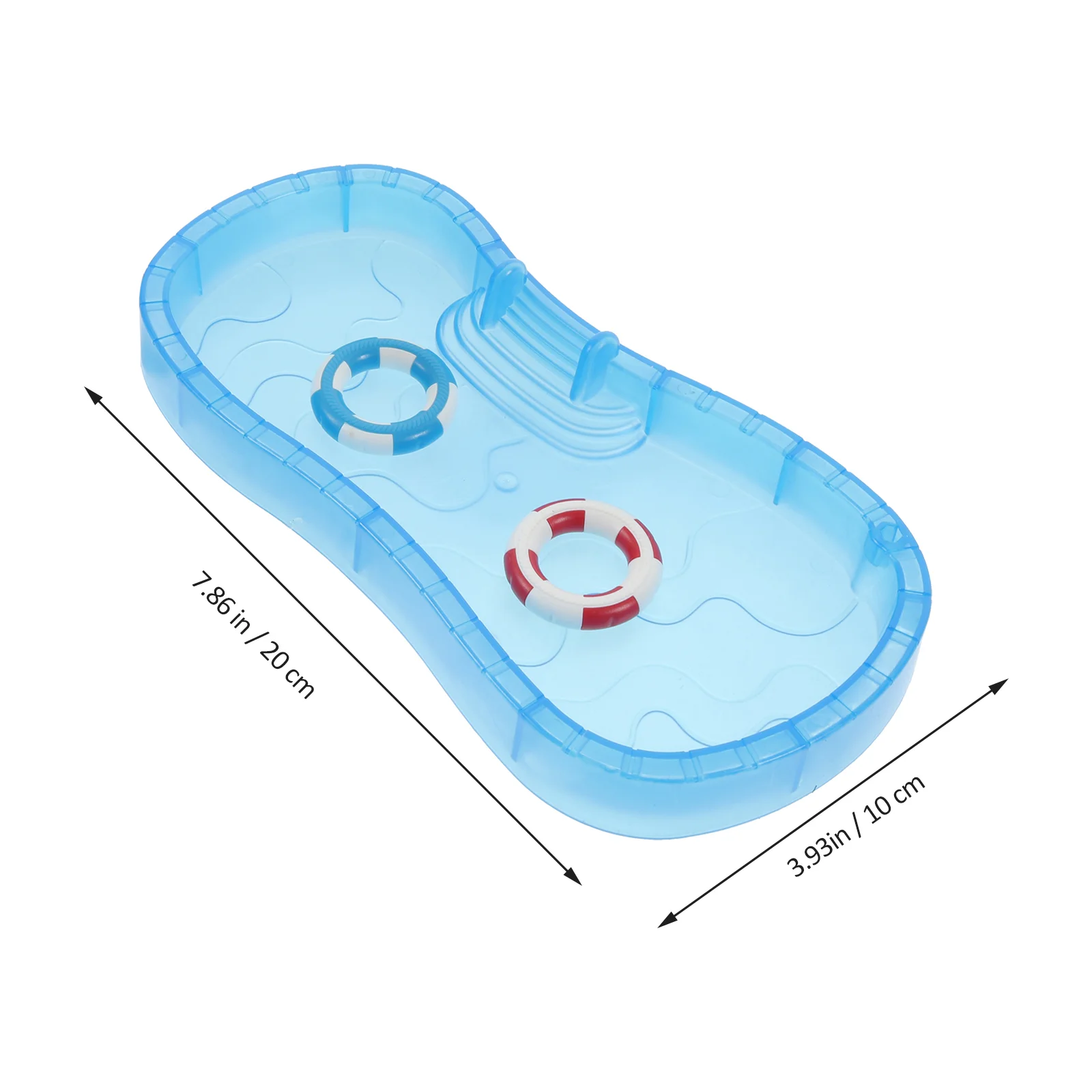 Schwimmbad Modell Haus Mini Sommer Szene Prop Dekor Handwerk Winzige Möbel Kinder Spielhaus Spielzeug Kunststoff Miniatur Kind