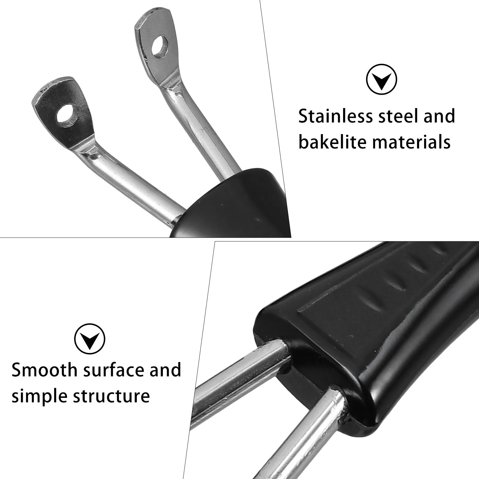 4Pcs Heat Resistant Removable Pot Handle Set Stainless Steel Anti Scalding Pan Grip for Milk Pot Fry Pan Replacement Kitchen view 6