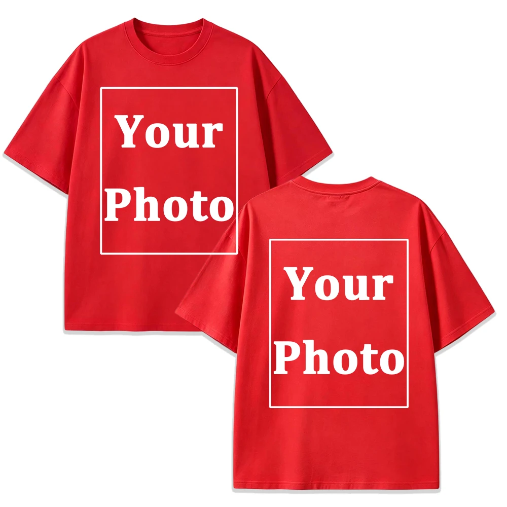 Herren Sommer Team T-Shirt Personalisiertes Design Lässige Weite Basic-Workwear Familien-Sport-Street-Tops Weiche Baumwollkleidung – Detail 17