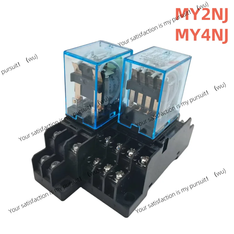 5A MY2NJ MY4NJ Relay Coil General DPDT Micro Mini Electromagnetic Relay Switch with Socket Base LED AC 110V 220V DC 12V 24V