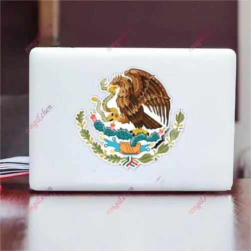 Mexican Coat of Arms Sticker Decal Self Adhesive Vinyl Mexico flag MEX MX Window Truck Camper Guitar Car Body Refrigerator Wall