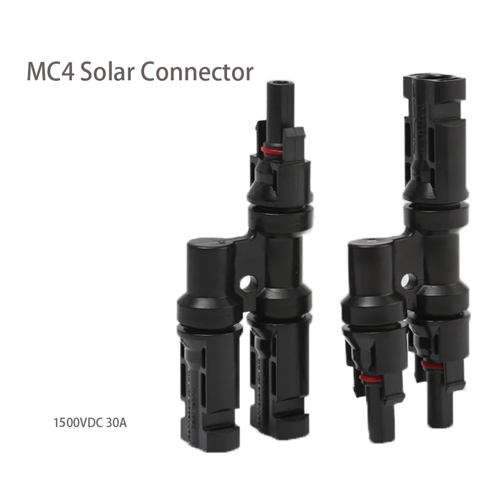 1 Pair Solar PV Multi Parallel Branch Connectors DC1500V 30A Male & Female Solar Energy Adapter