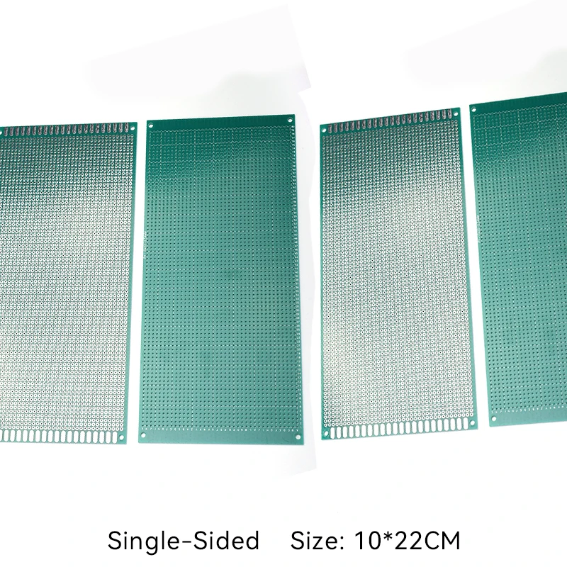 2 Stück einseitige Universalplatine mit 2,54 mm Rastermaß, Größe 10x22 cm, für Elektronik-DIY-Projekte – Detail 1