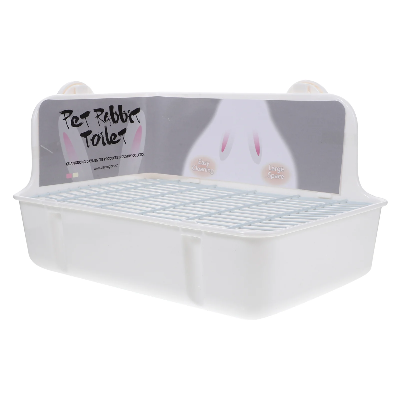 

Bunny Litter Box Detachable Plastic Rabbit Potty Corner Design Anti-Spill for Easy Cleaning Ideal for Guinea Pig Hamster Indoor