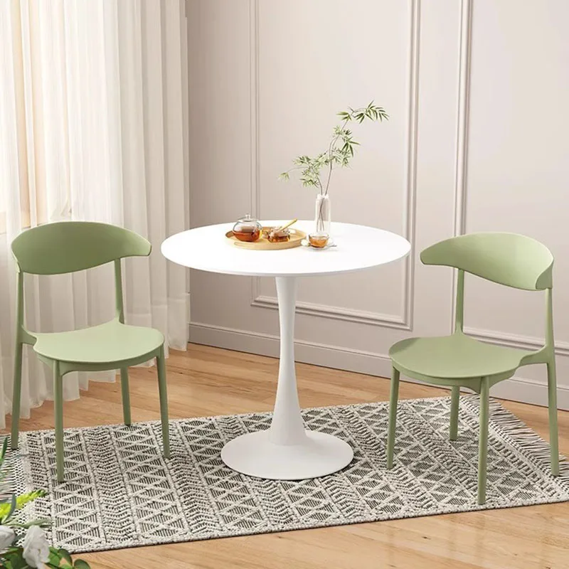 Petite table basse ronde blanche en métal pour salon, tables design modernes, meubles minimalistes, thé Kawowy, nordique