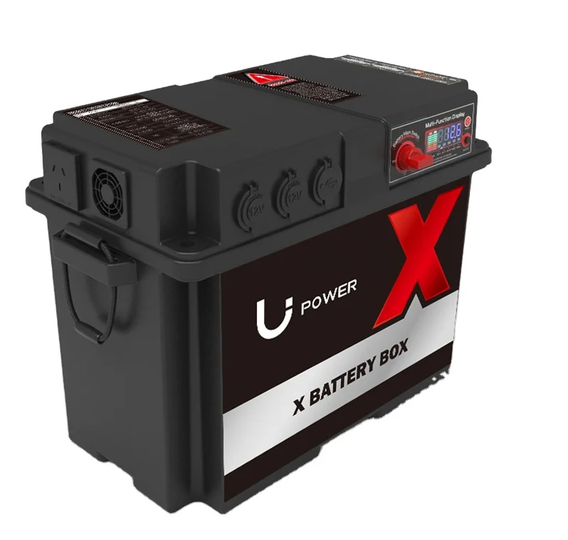 AC and DC marine outdoor camping solar storage abs empty battery box plastic case