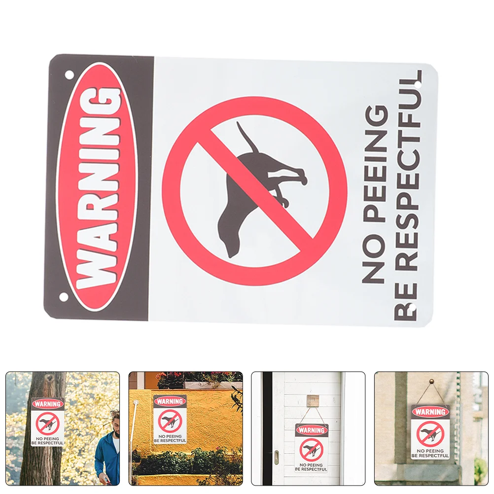 Vintage Tin Painting Dog Signs No Pooping and Peeing for Yard Keep Neighbors Out of My The Keeping Dogs