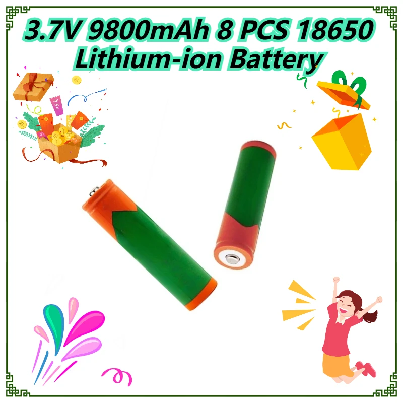 

12800mAh 18650 Tip-top Lithium Battery High-intensity Flashlight Power Bank Battery