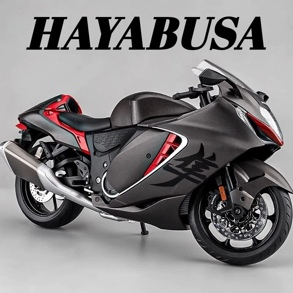 Scala 1:12 Suzuki Hayabusa GSX250R modèle de moto jouet voiture corps en alliage pneus en caoutchouc musique lumière modèles de moteur article de collection