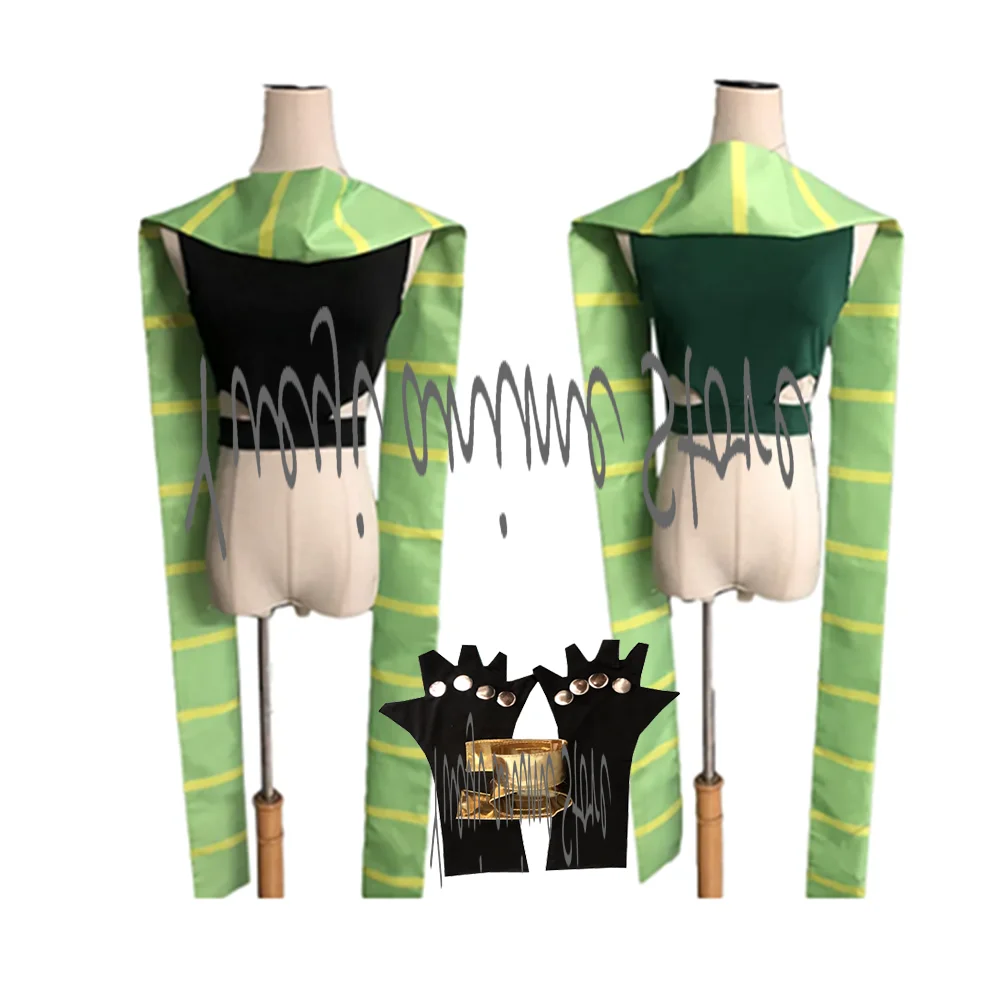 

Anime-Joestar Joseph Jonathan Cosplay Costume Gloves And Scarf Adult Halloween Suit