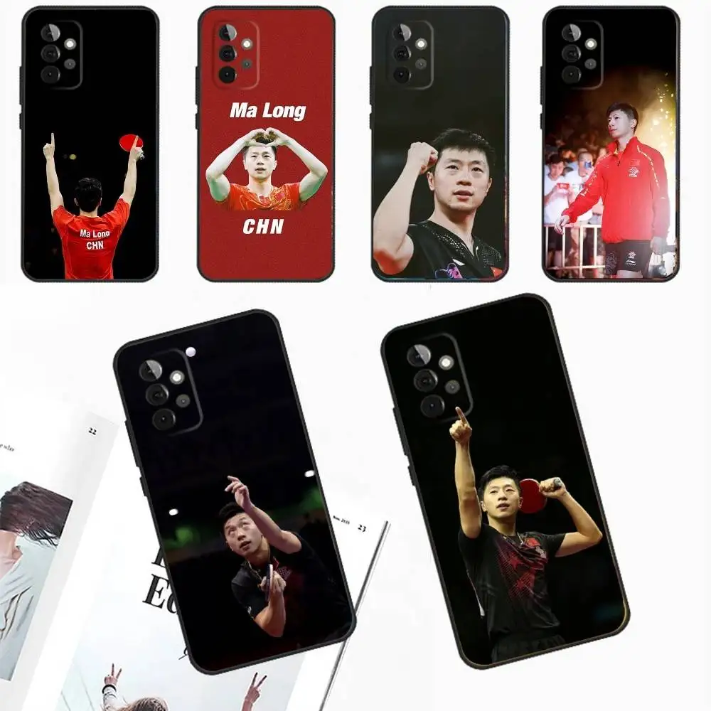 

Table tennis player Ma Long Phone Case For Samsung Galaxy A13,A21s,A22,A31,A32,A52,A53,A71,A80,A91 Soft Black Phone Cover