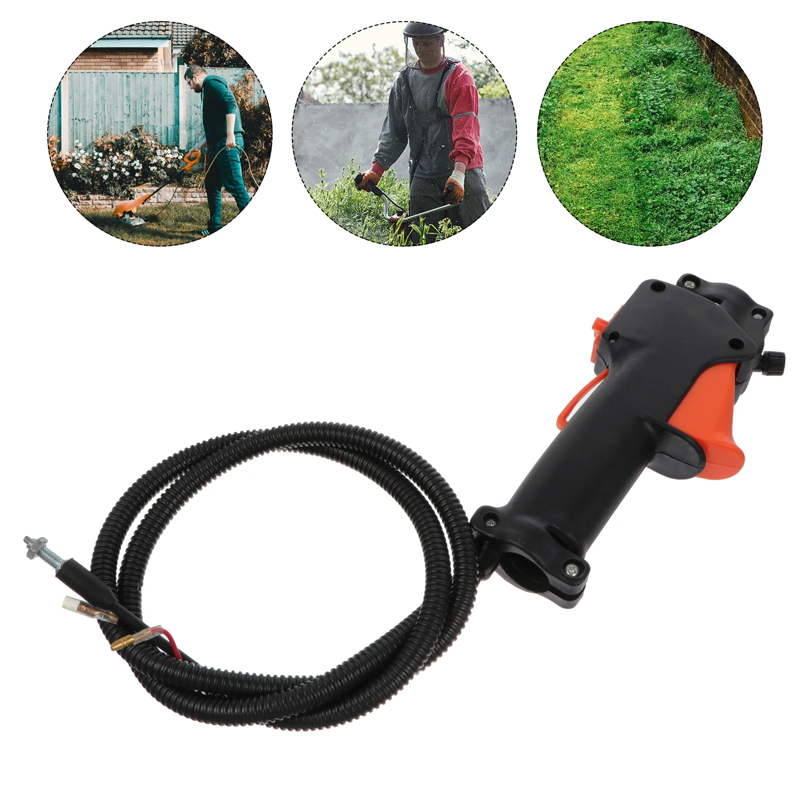 

Plastic Lawn Mower Switch Strimmer Throttle Control Cable Brush H Trigger For Durable Use Easy Install Reliable