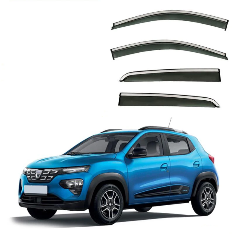 Window Visor Side Window Deflector Rain Guard Visor Weather Shields For Dacia Spring Electric 2021 2022 2023