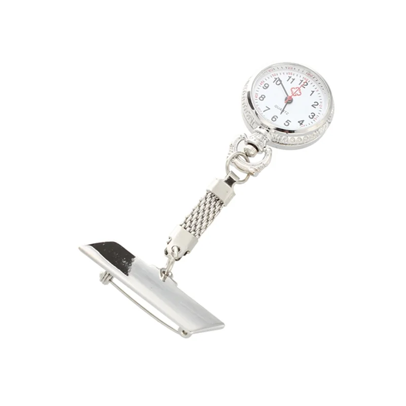 Daily Sale 4X Nurse Watch Quartz Movement With Brooch Pin