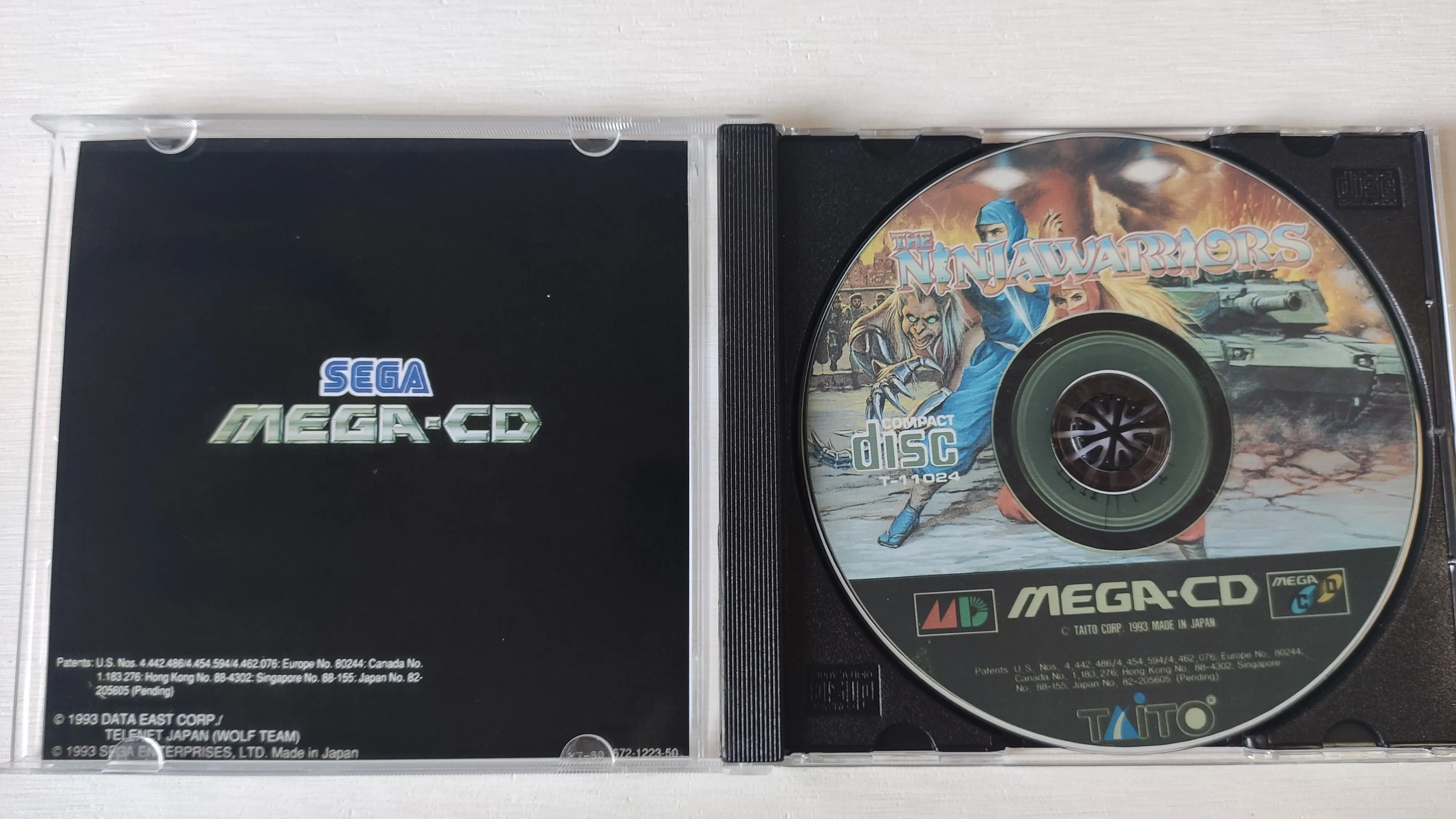 Mega CD Copy Disc Ninja Warriors Game Without Manual Unlock Console Megasega Retro Optical Driver Retro Video Game Machine Parts