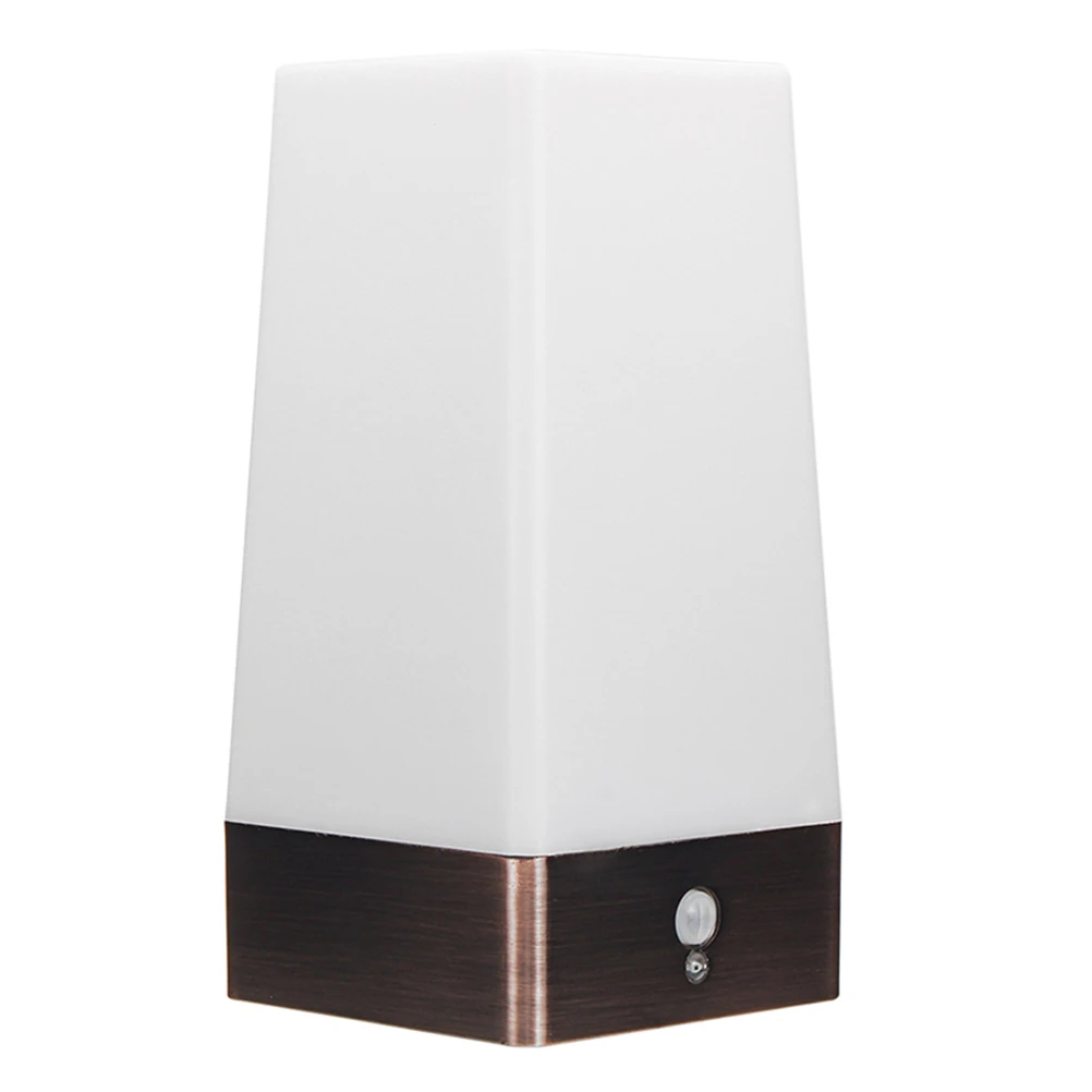

Vintage Style Led Night Motion Sensor Wireless Operated Pir Sensitive Portable Desktop Wall Hanging Lamp Entrance Light