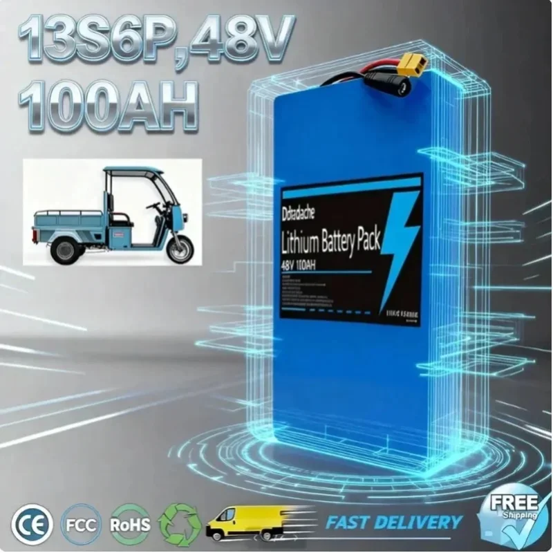 Ersatzakku 54,6V 100Ah 13S6P Elektroroller-Akku für ISO9001
