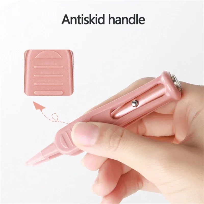 Clean Tweezer Baby Flashlight Dig Booger Clip Infants Clean Ear Nose Navel Visible Safety Tweezers Safe Forceps Cleaning
