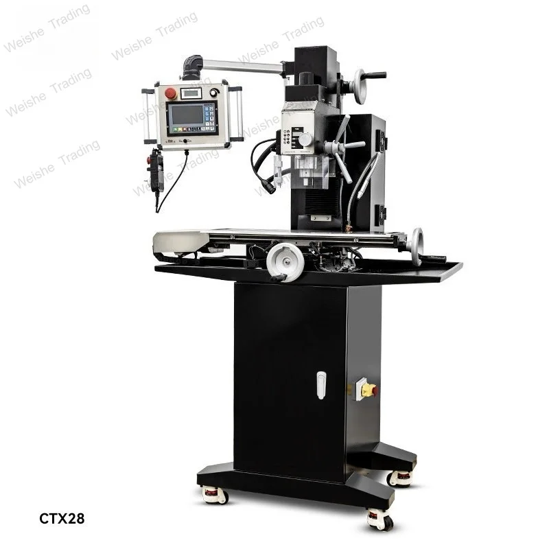CTX28 electronic high-precision drilling and milling machine, simple CNC teaching vertical desktop milling machine