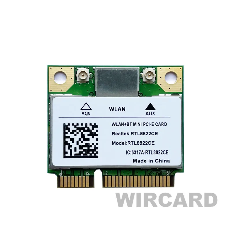 RTL8822CE8821 Gigabit 5G Dual Band MINIPCIE 5.1 Bluetooth Wireless Network Card Industrial Computer Integrated Machine