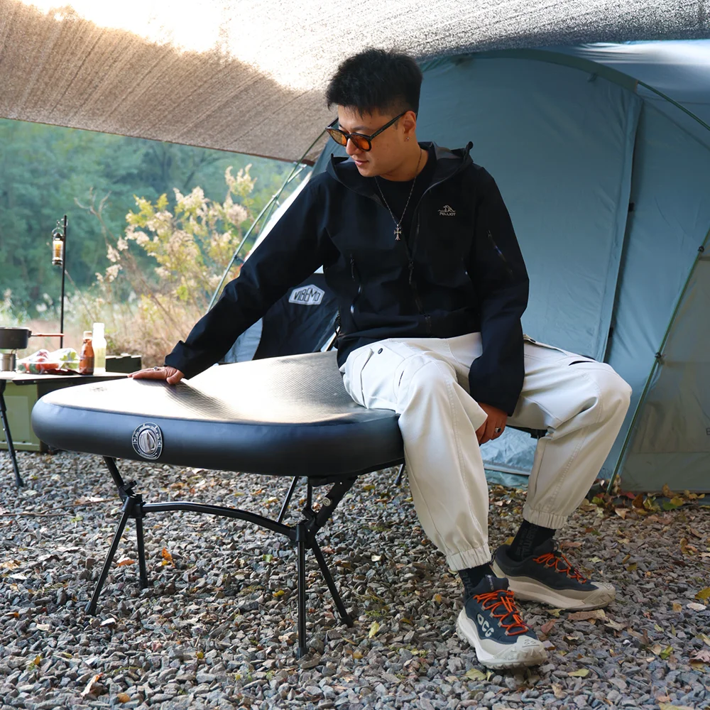 Camping Bed Outdoor Camping Cot Portable Folding Inflatable Military Bed Portable Lightweight Durable Camping Equipment Foldable