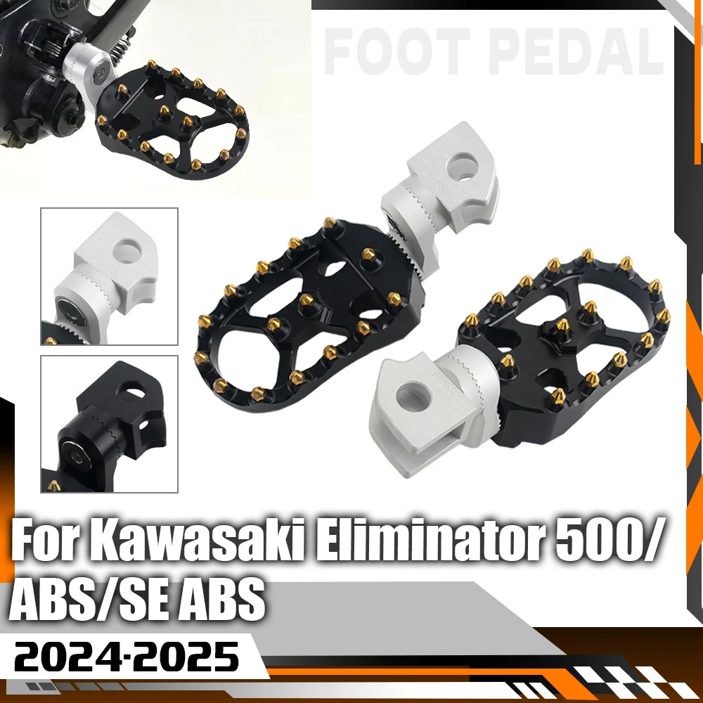 

Для Kawasaki Eliminator 500 SE ABS 500 2024-2025 мотоциклетные регулируемые удлиненные подножки для водителя, подножки, противоскользящие подножки