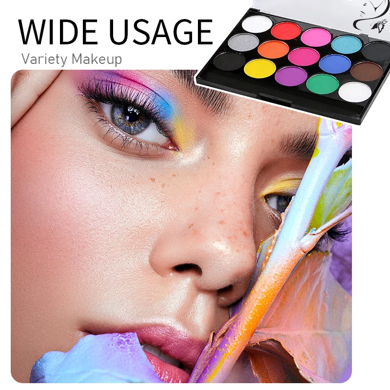 Face Body Painting palette 15 color water soluble Non Toxic facial Paint Cosplay hallowee Drawing waterproof Face Body Art Paint